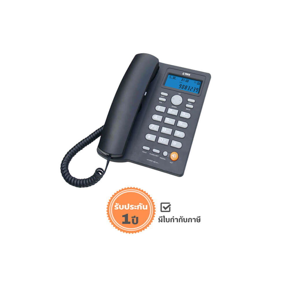 โทรศัพท์บ้านโชว์เบอร์โทรเข้า  REACH รุ่น  KX-T3095V2 สีดำ_7